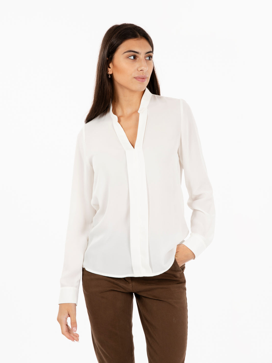 Camicia georgette bianca