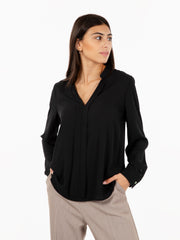 STIMM - Camicia georgette nera