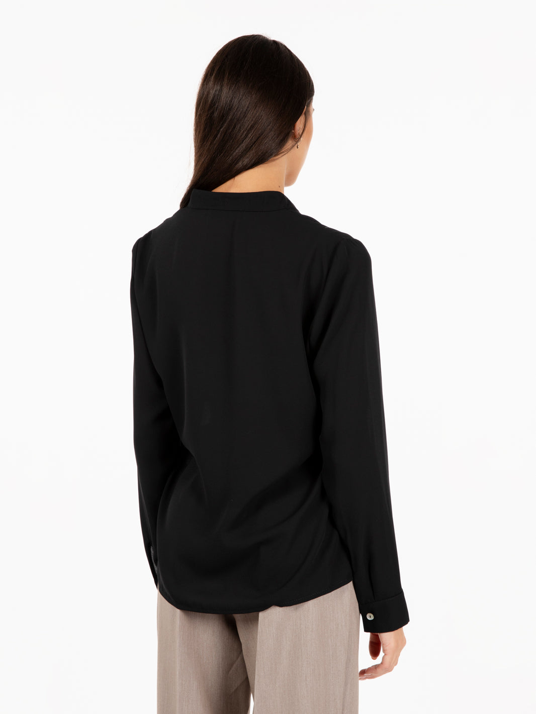 Camicia georgette nera