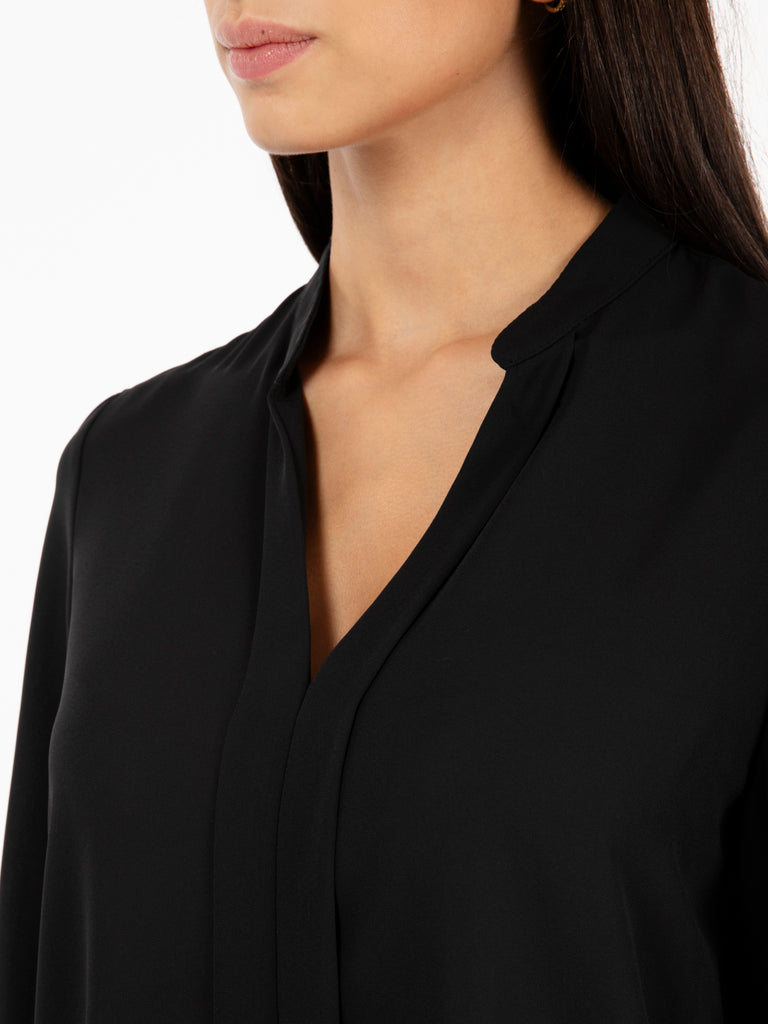 STIMM - Camicia georgette nera