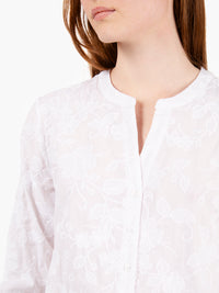 Iliana white embroidered shirt