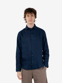 Cobalt linen shirt