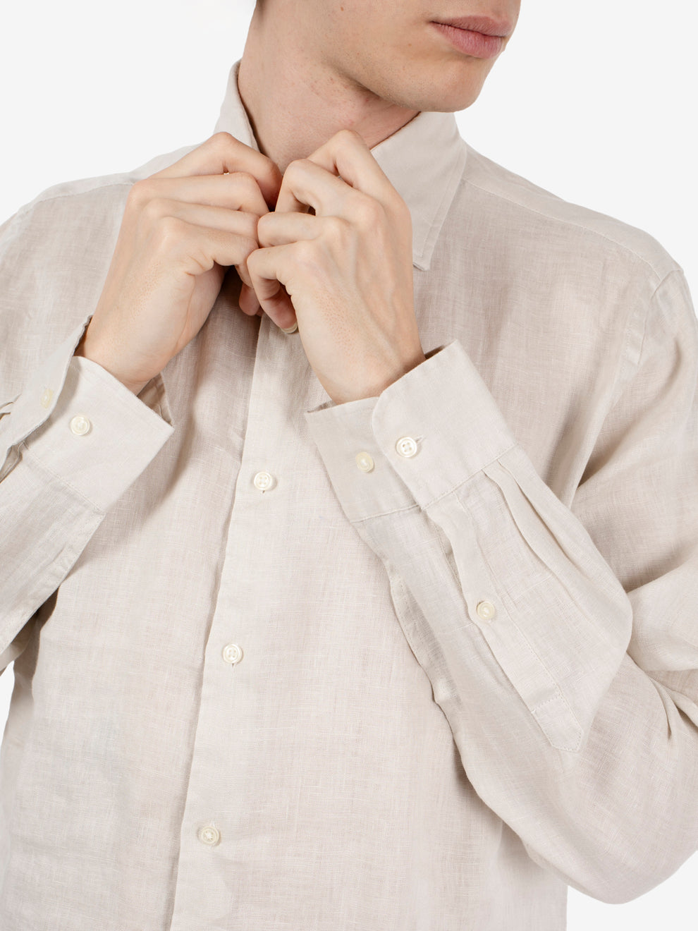 Camicia in lino panama