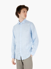 Camicia in lino sky