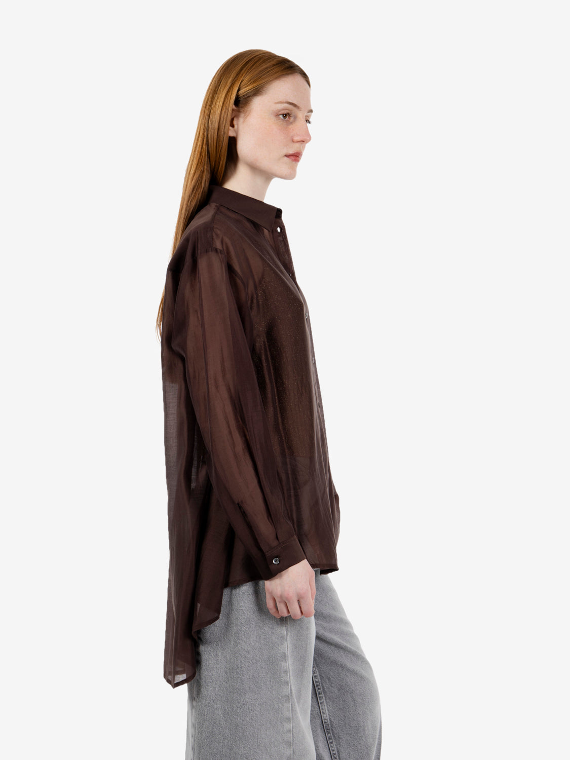 Irene oversized brown shirt