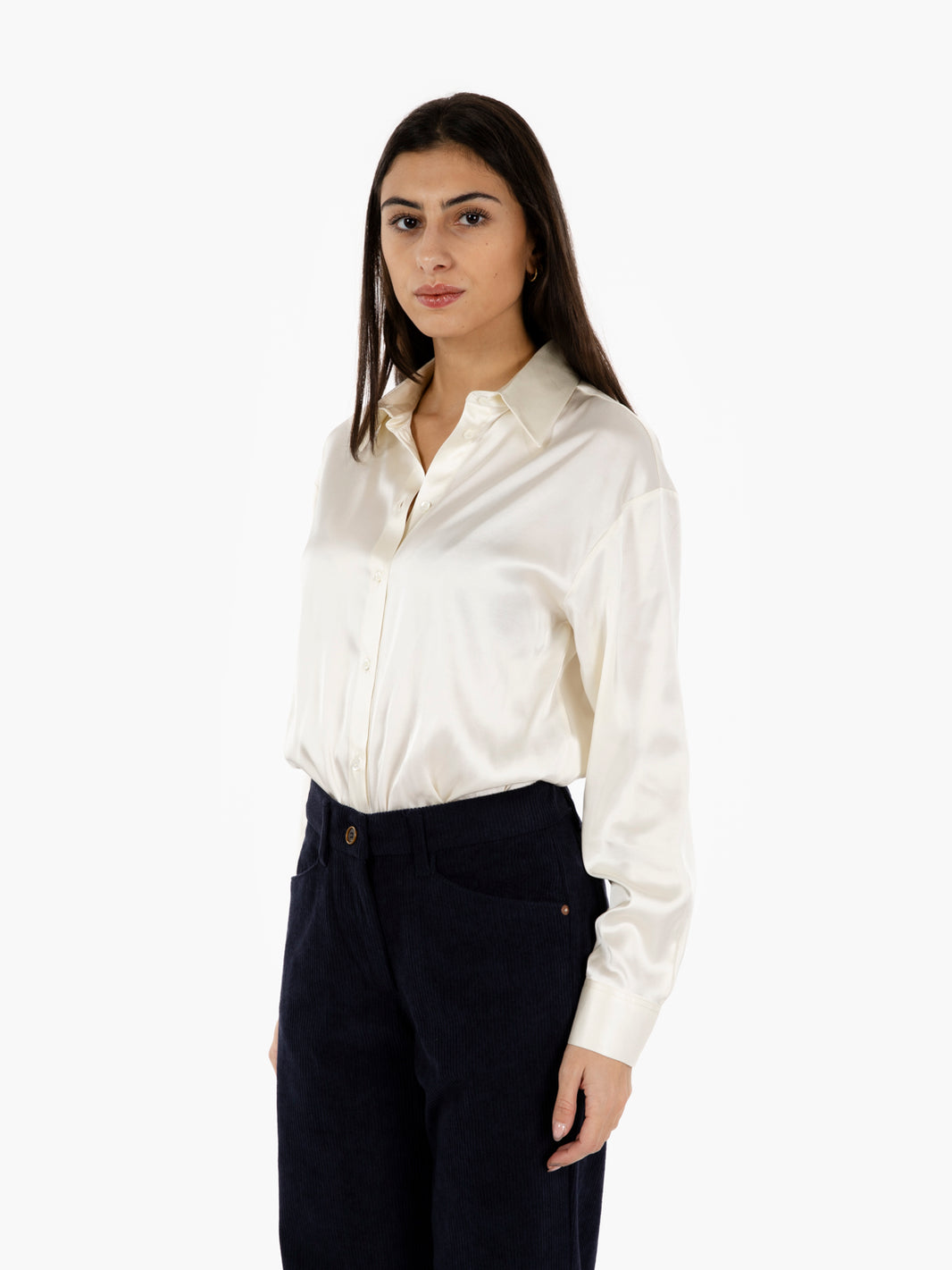 Camicia Ivana in raso champagne