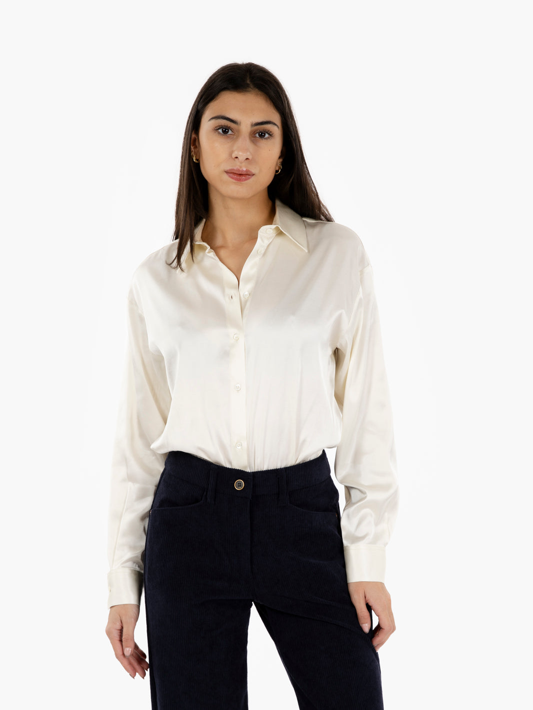 Camicia Ivana in raso champagne