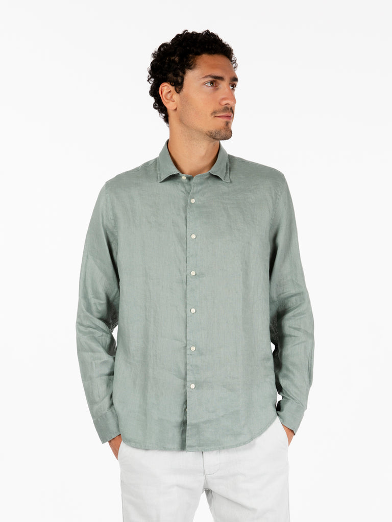 STIMM - Camicia lino olive