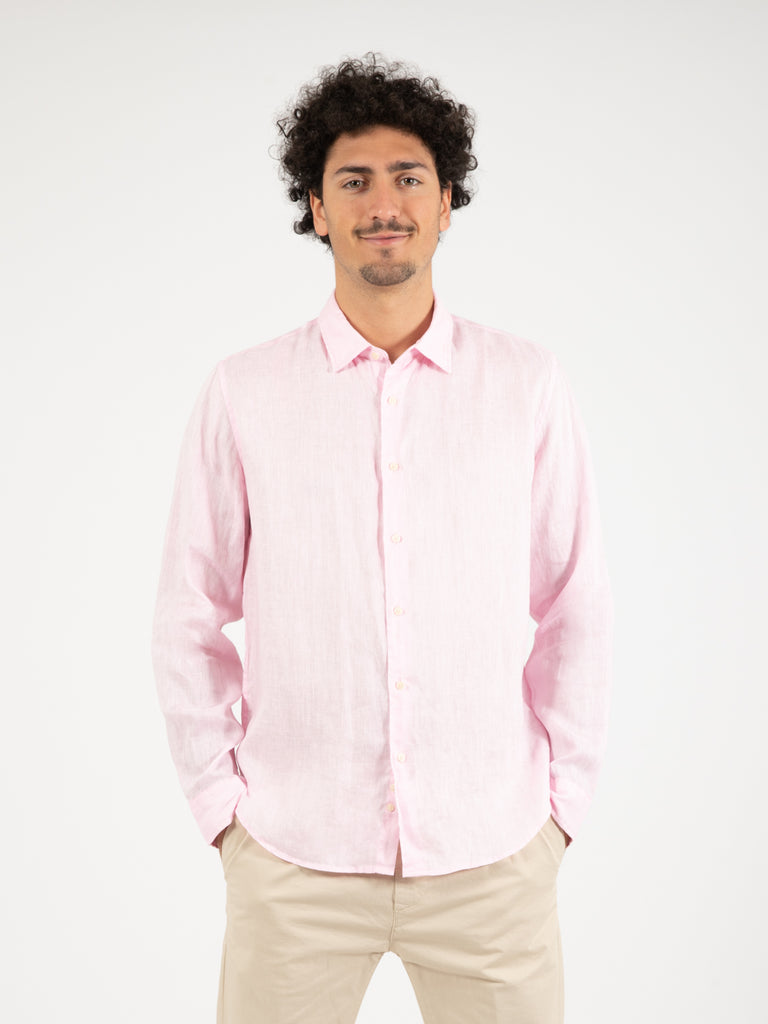 STIMM - Camicia lino rosa