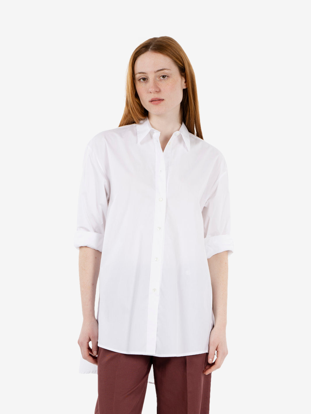 Camicia lunga Ilda bianca