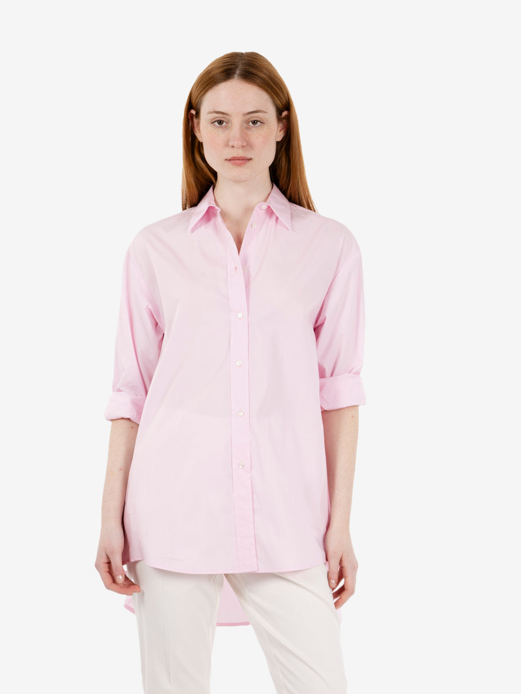Camicia lunga Ilda rosa