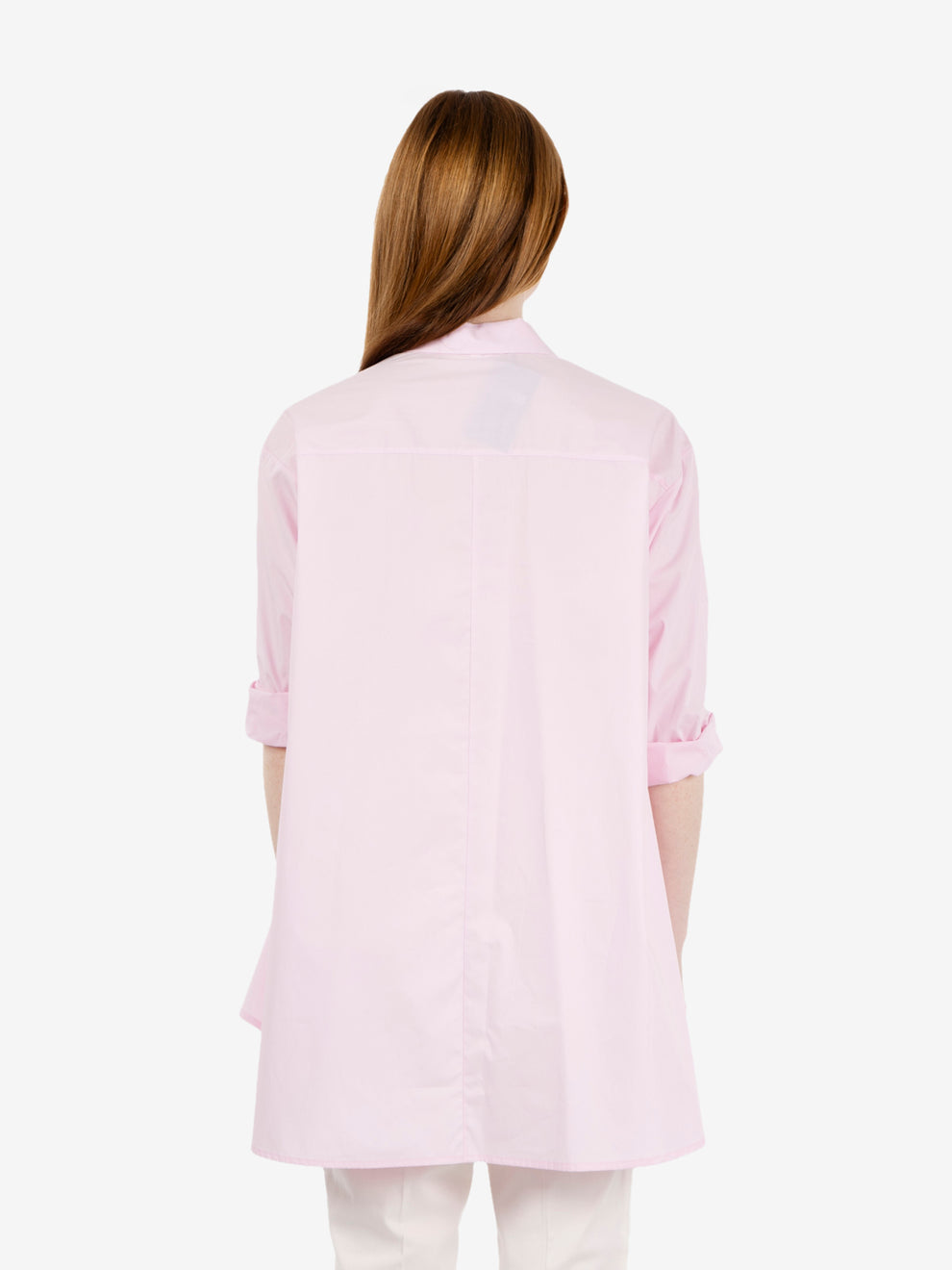 Camicia lunga Ilda rosa