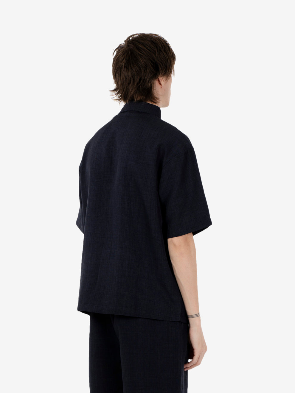 Camicia manica corta navy