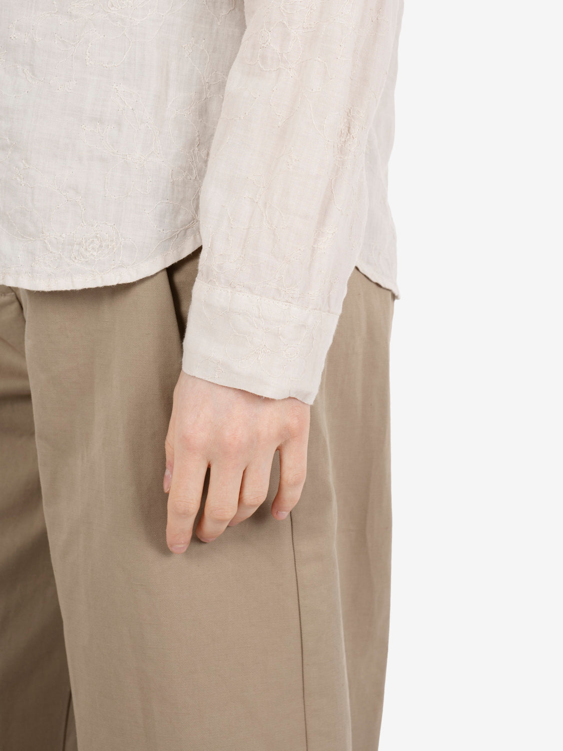 Beige patterned shirt