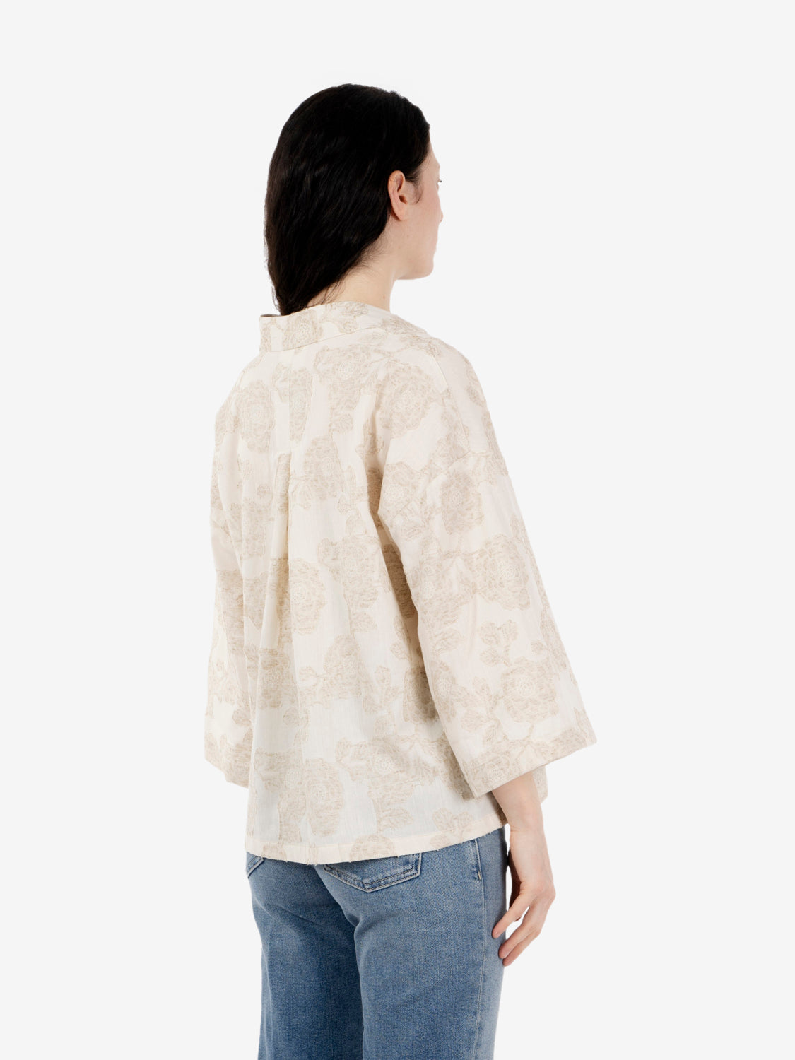 Beige patterned shirt