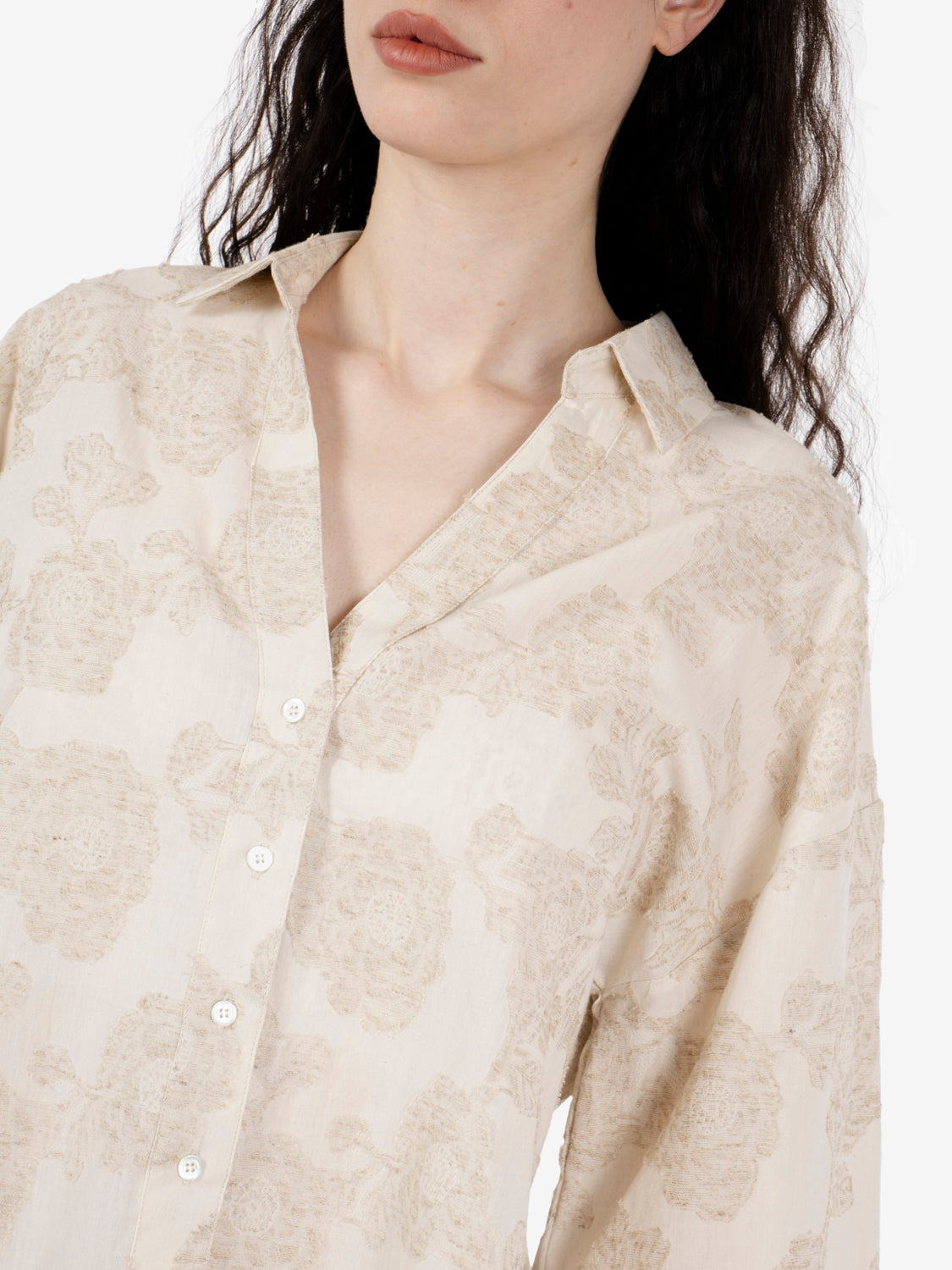 Beige patterned shirt