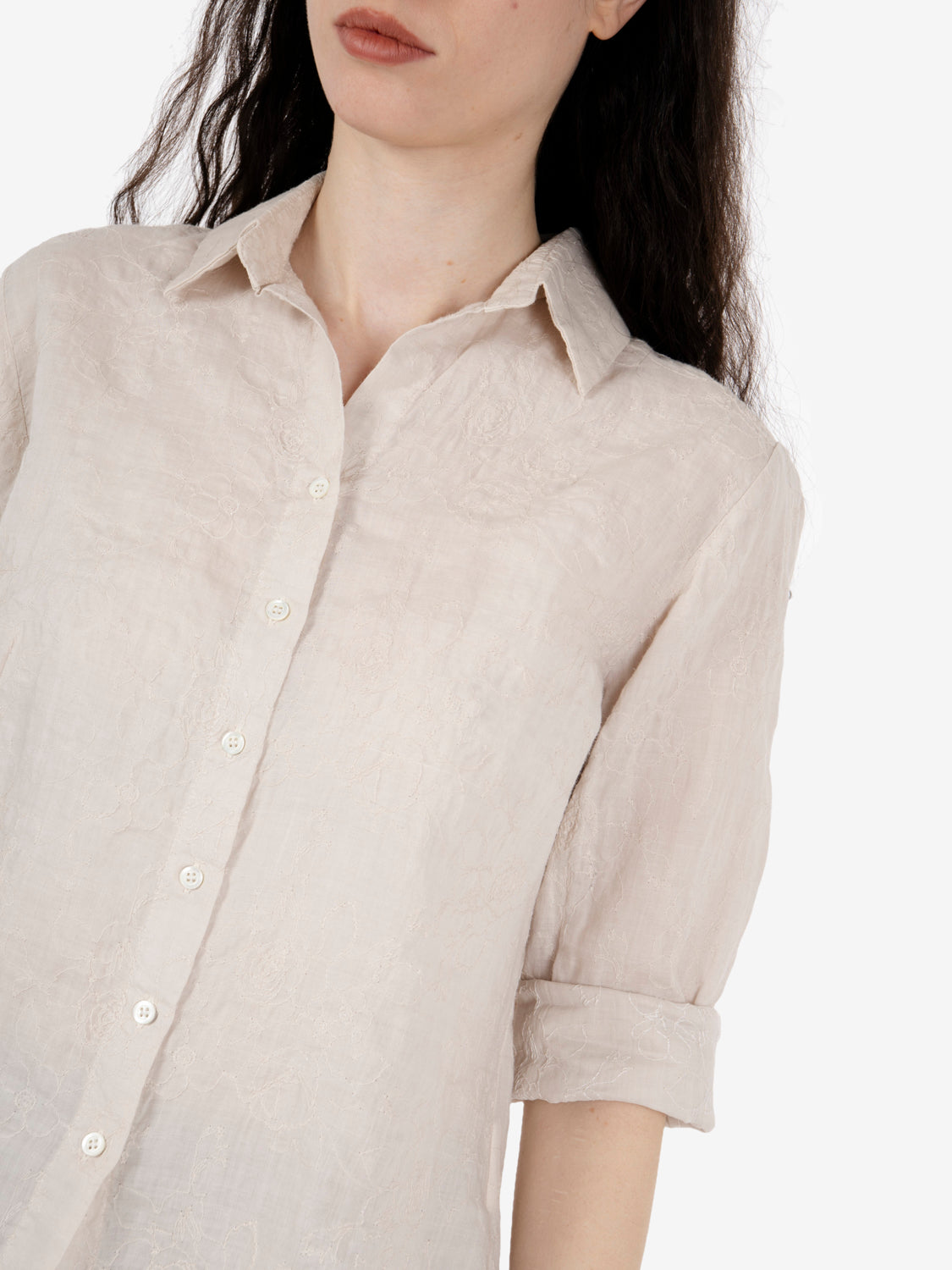 Beige patterned shirt