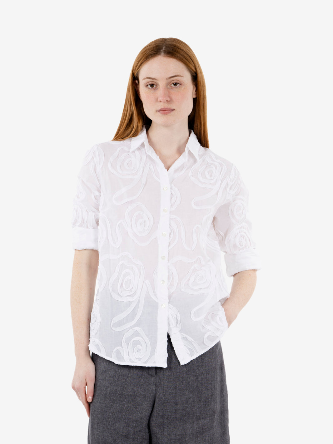Isidora patterned shirt white
