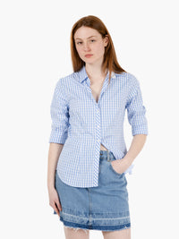 Vichy idilia shirt light blue