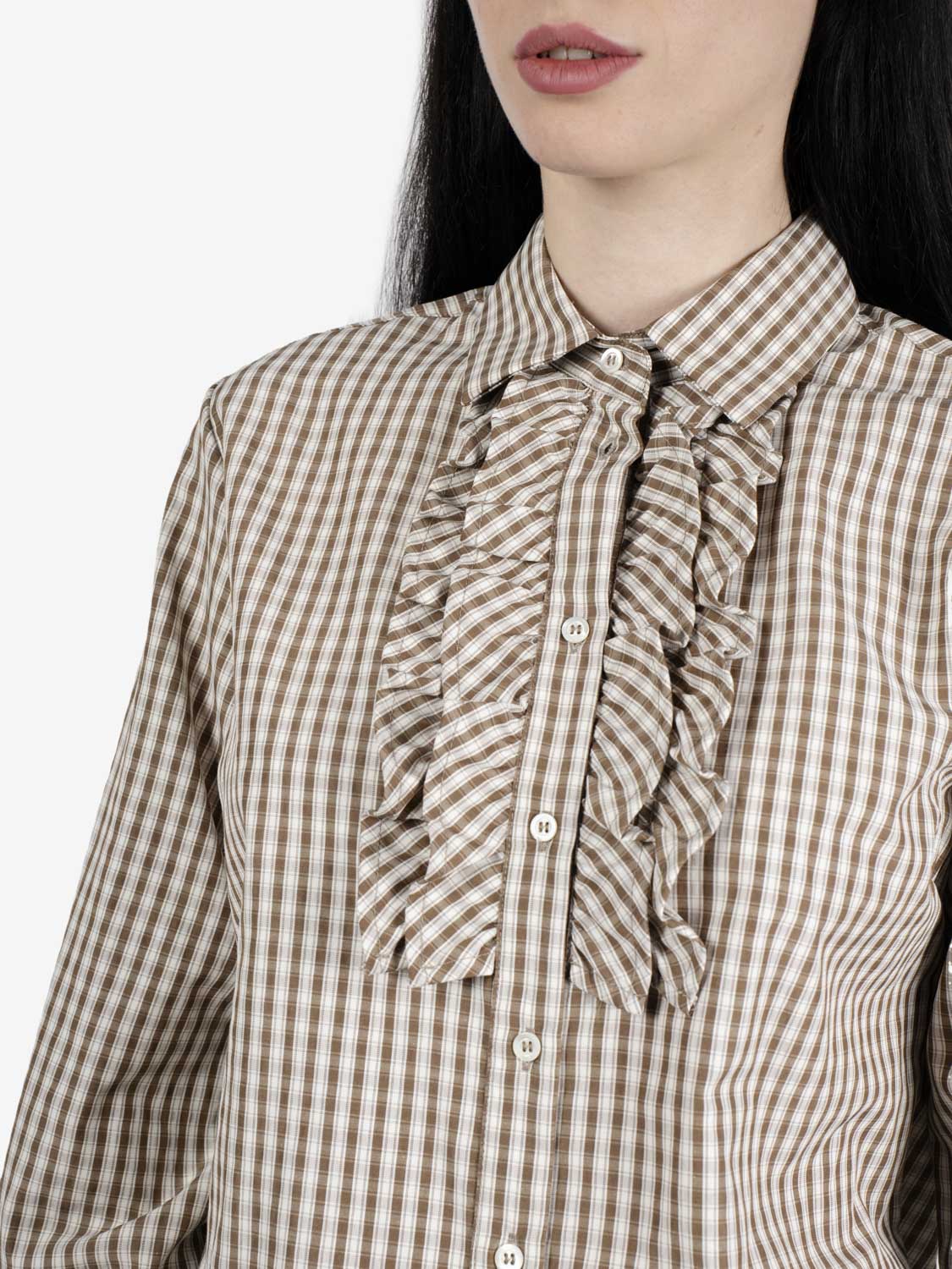 Camicia Vichy rouches moro