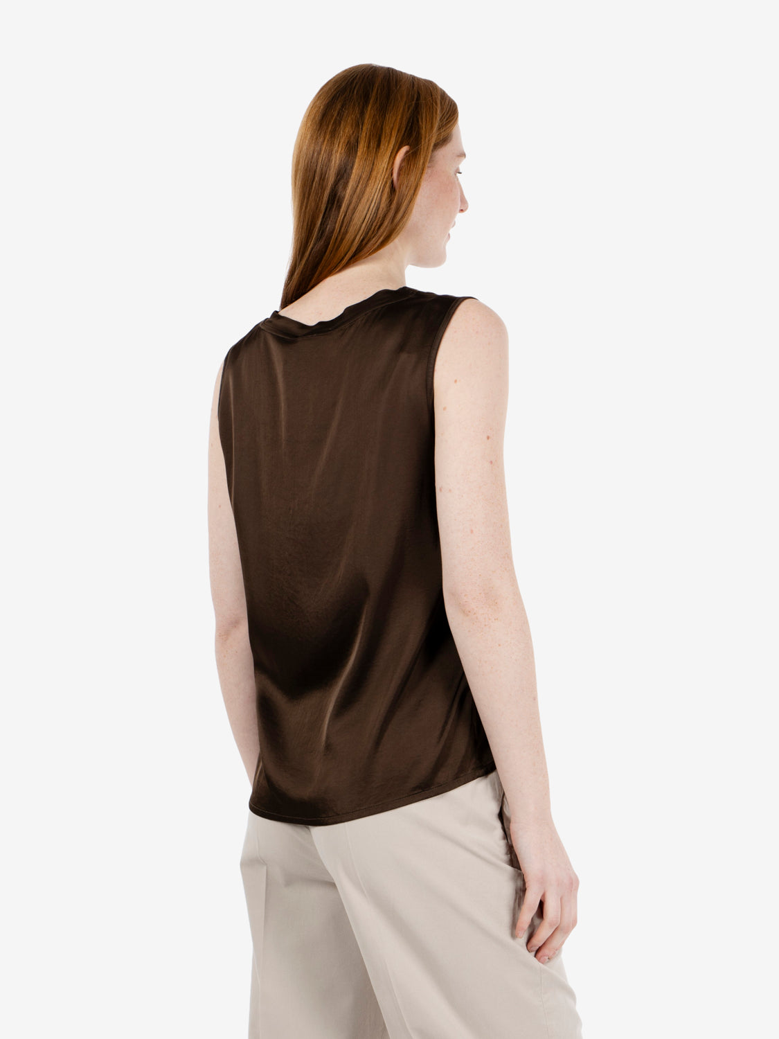 Canotta in raso moro