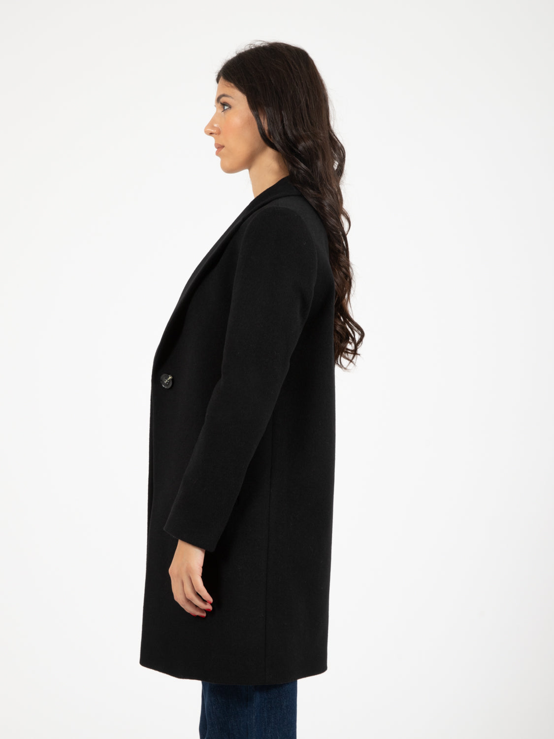 Corinne Debora black coat