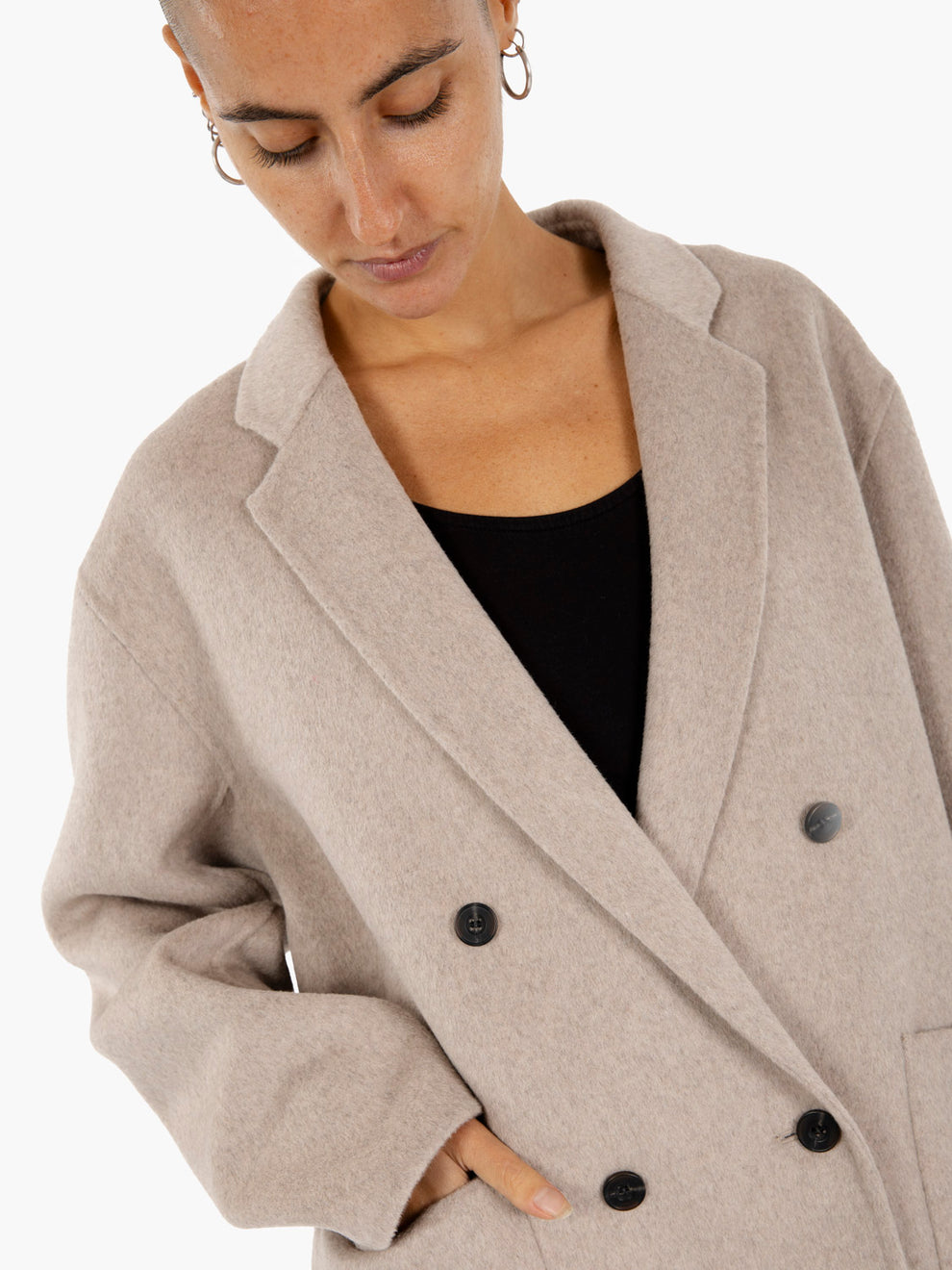 Meryl beige short coat