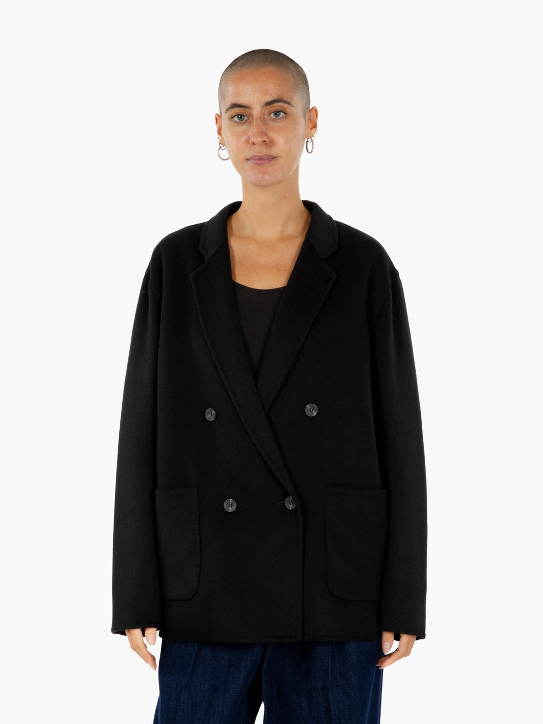 Meryl black short coat