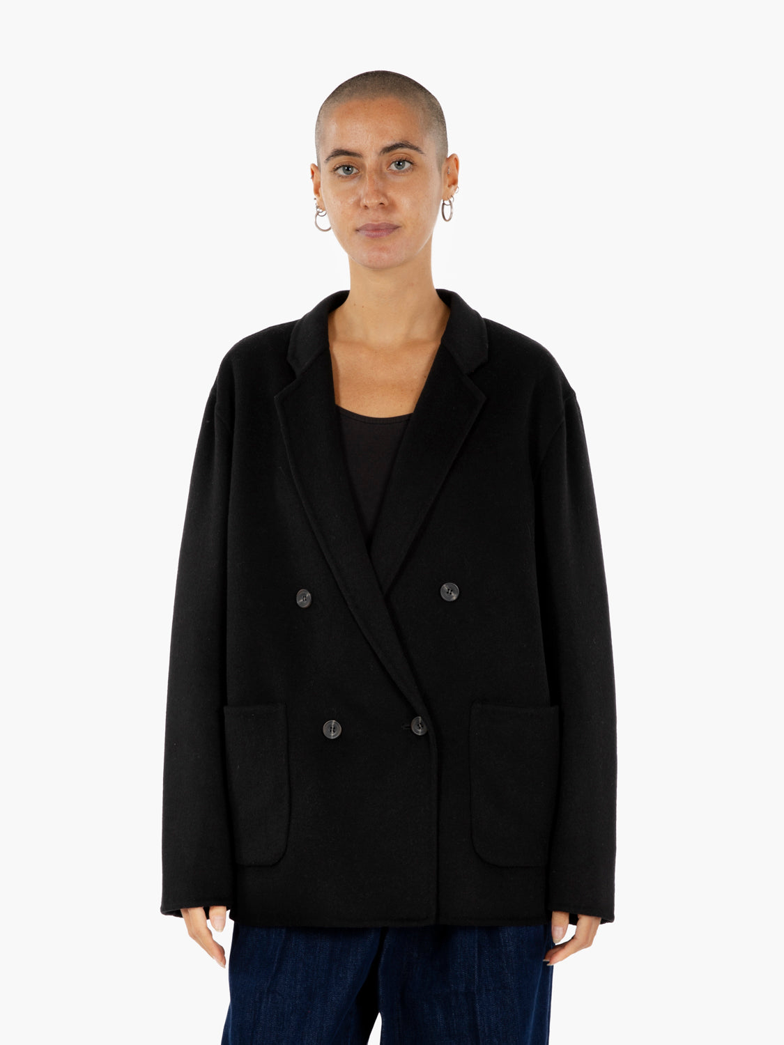 Meryl black short coat