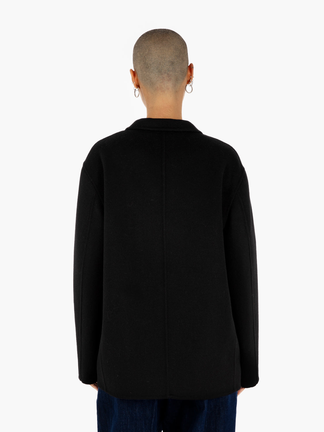 Meryl black short coat