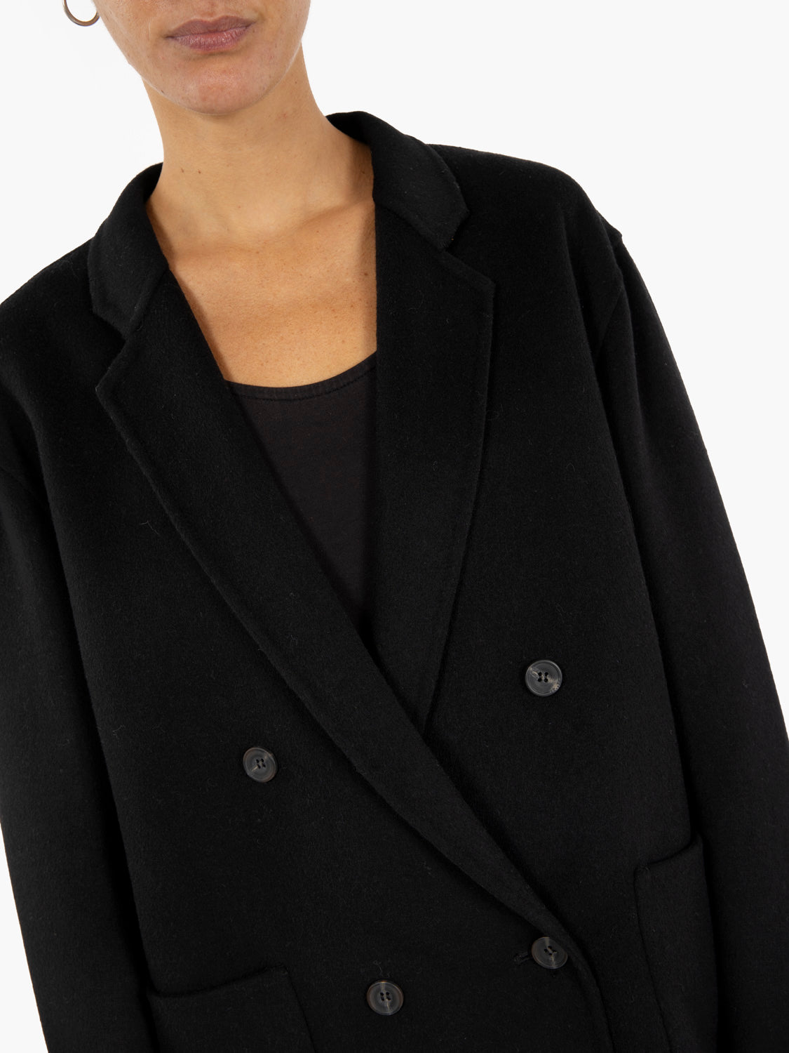 Meryl black short coat