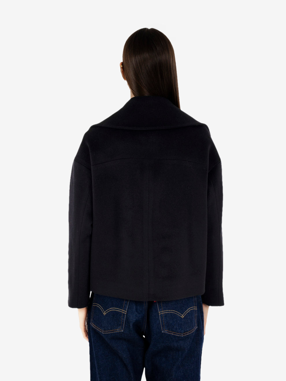 Thea short black coat