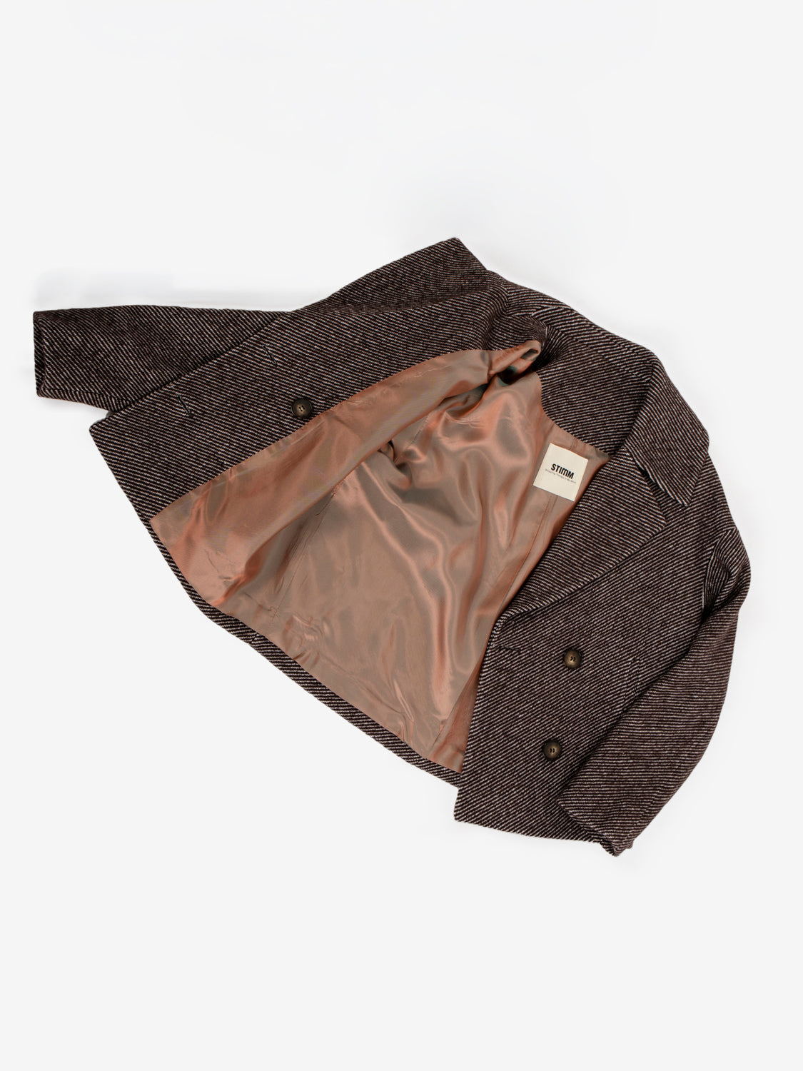 Thea dark herringbone short coat