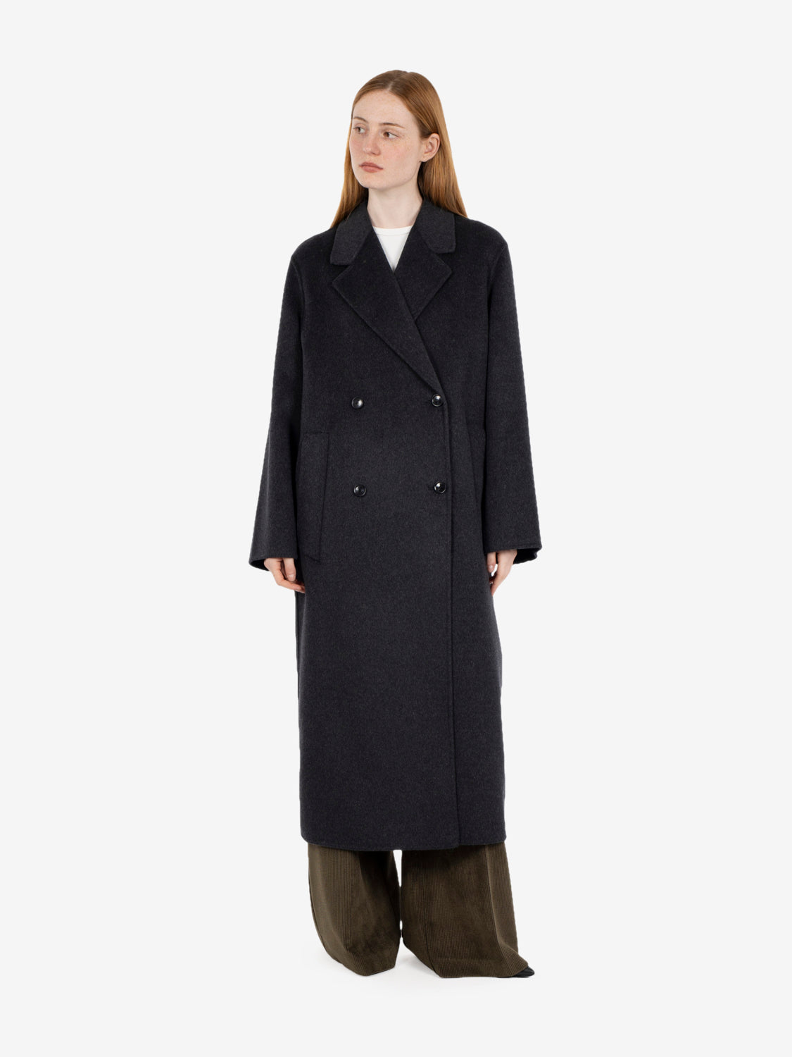 Cappotto doppiopetto Diane antracite