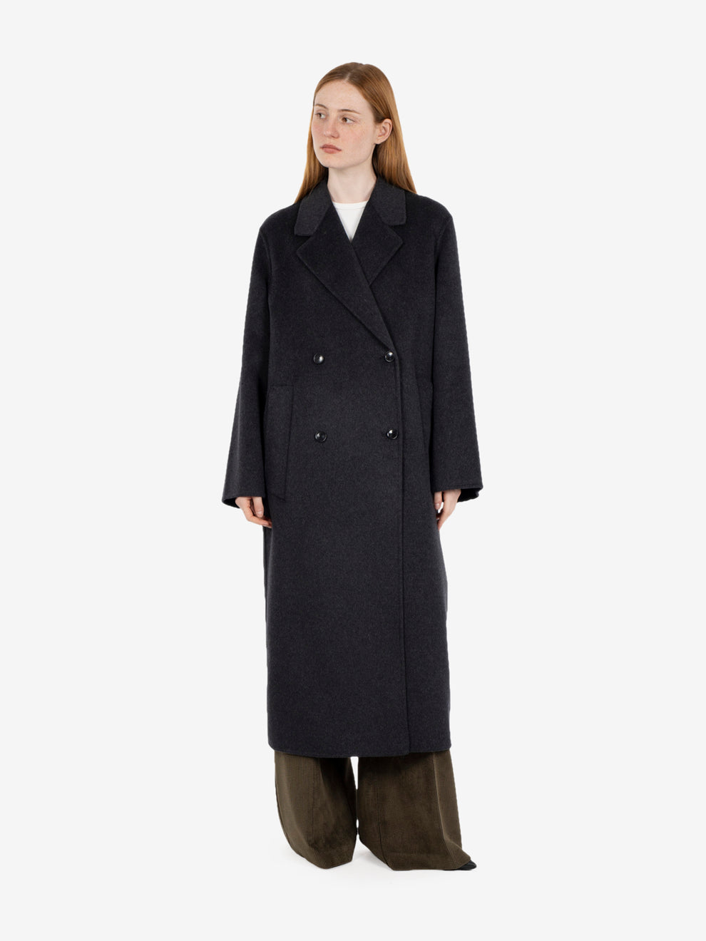Cappotto doppiopetto Diane antracite