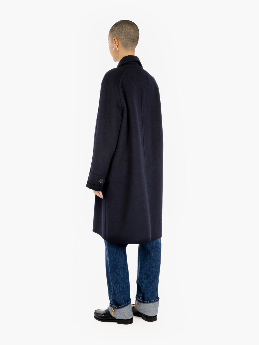 Cappotto lungo Cameron blu