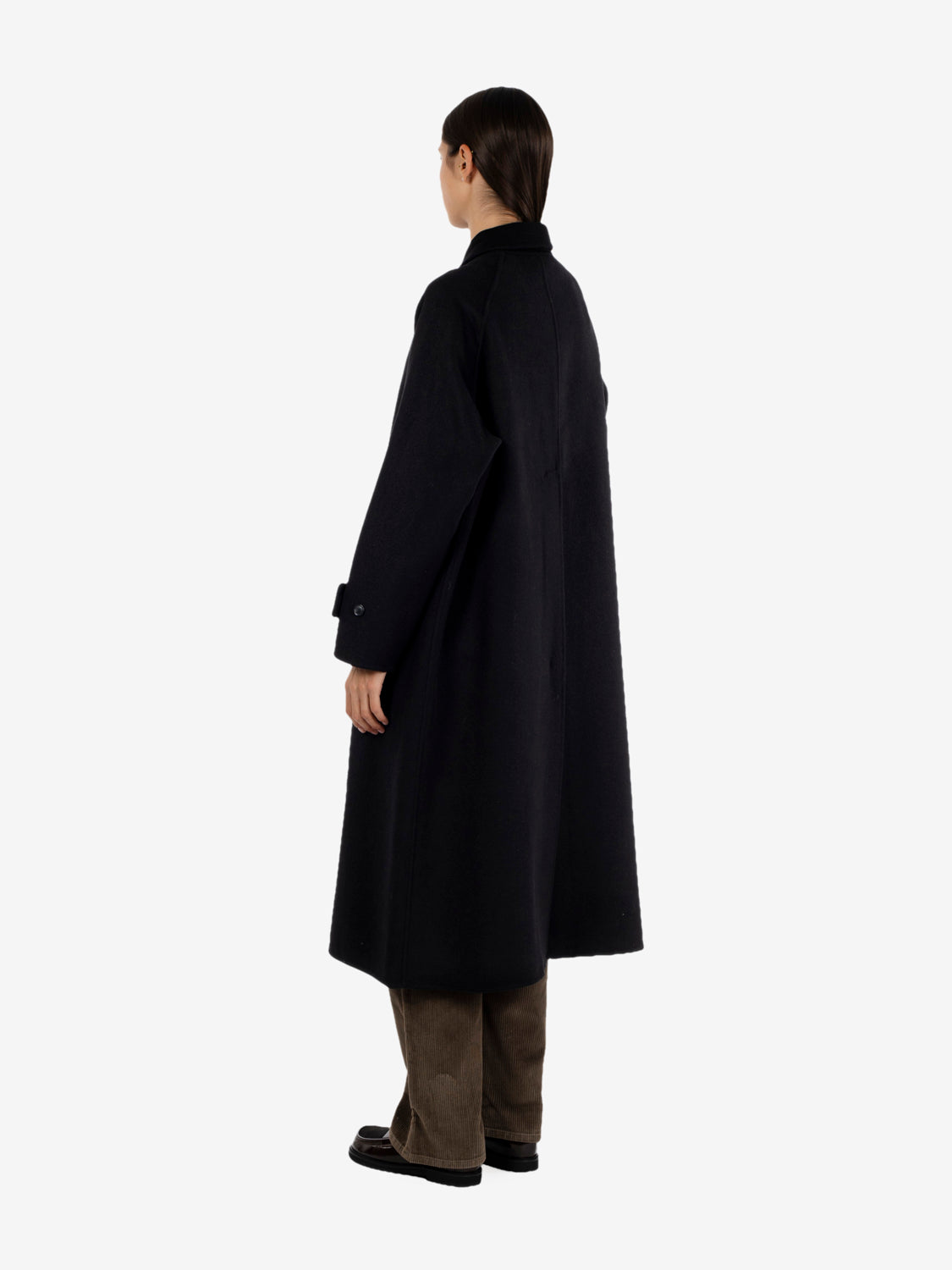 Cappotto lungo con colletto black