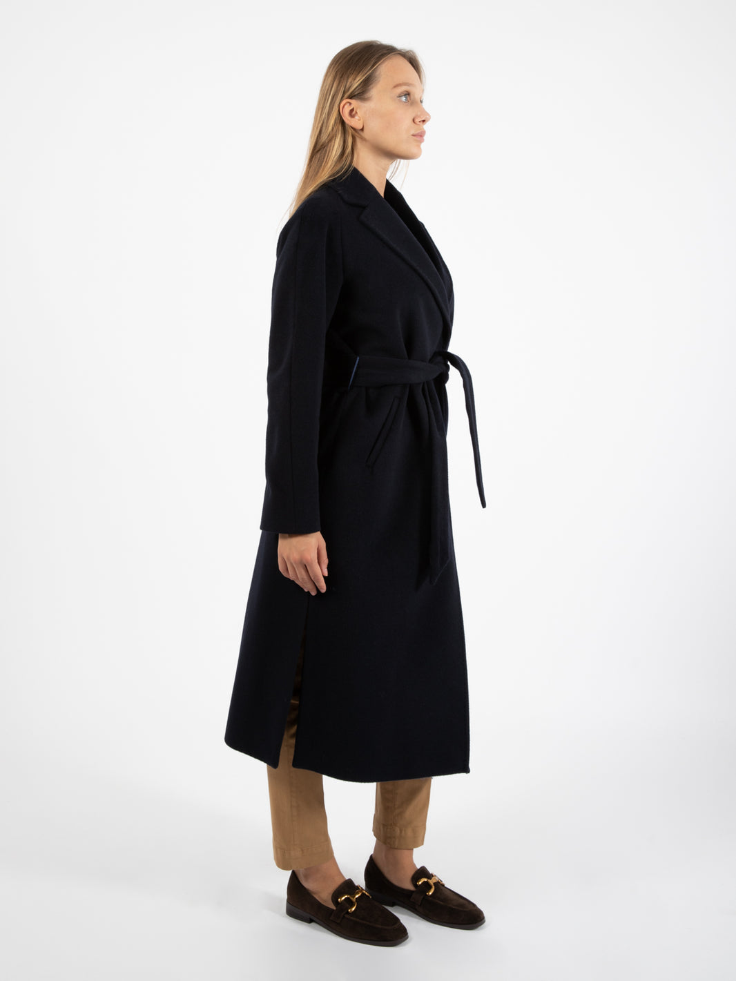 Cappotto lungo Dafne Debora blu