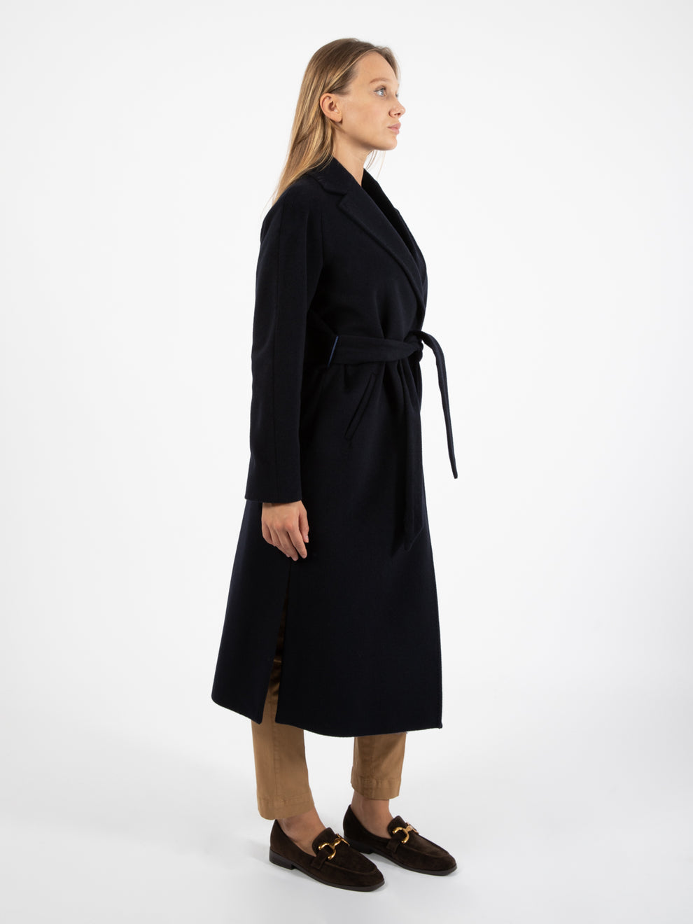 Cappotto lungo Dafne Debora blu