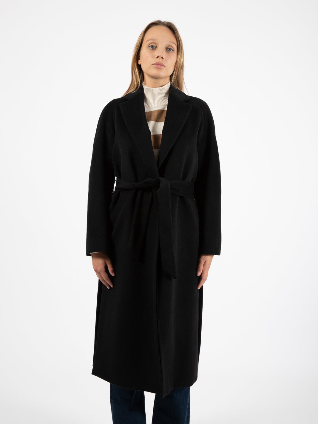 Cappotto lungo Dafne Debora nero