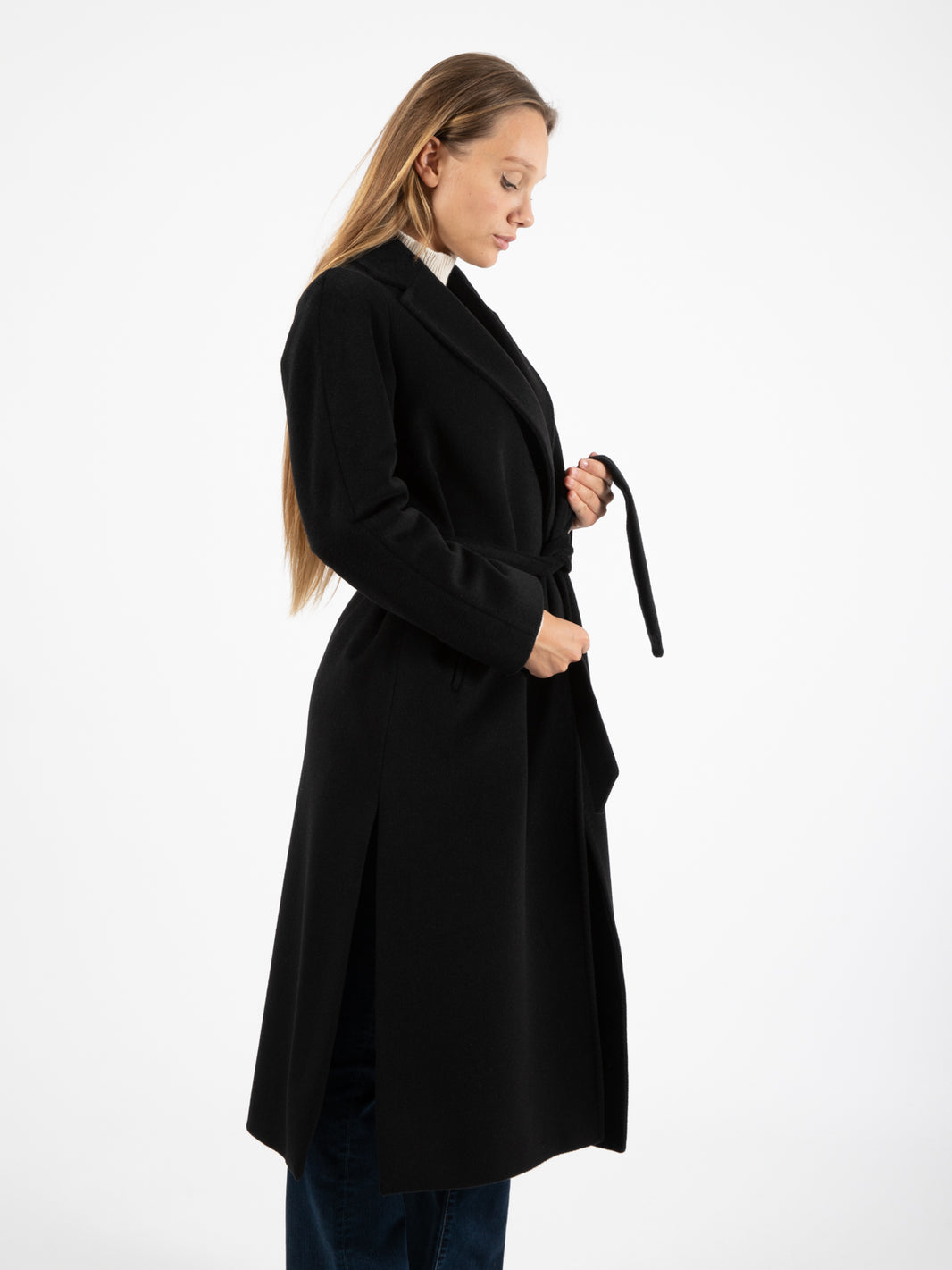 Cappotto lungo Dafne Debora nero