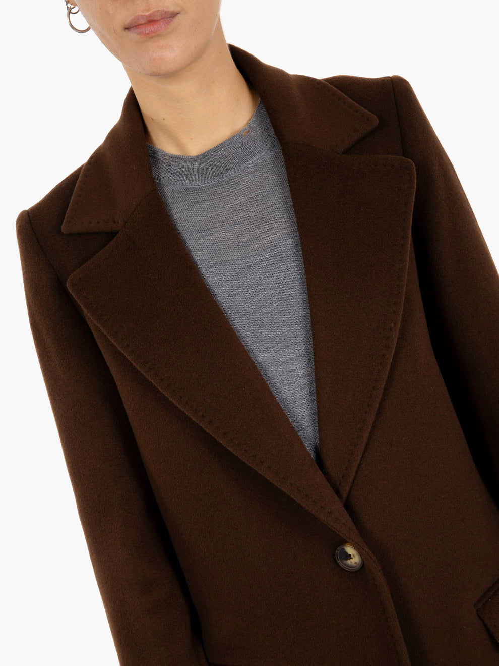 Cappotto lungo Eos Debora moro