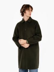 STIMM - Cappotto monopetto lungo olive