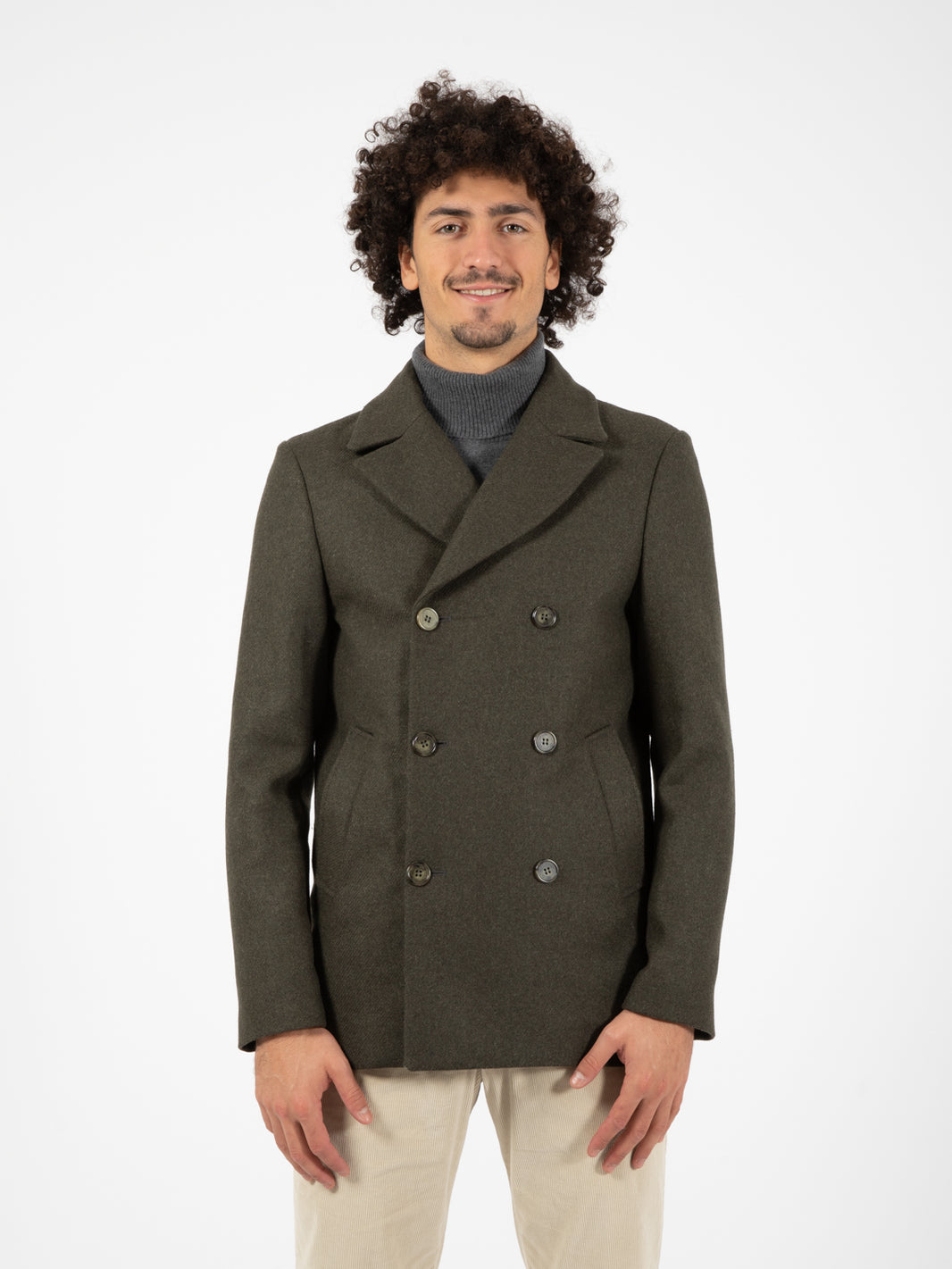 Roby Peacoat Green Coat