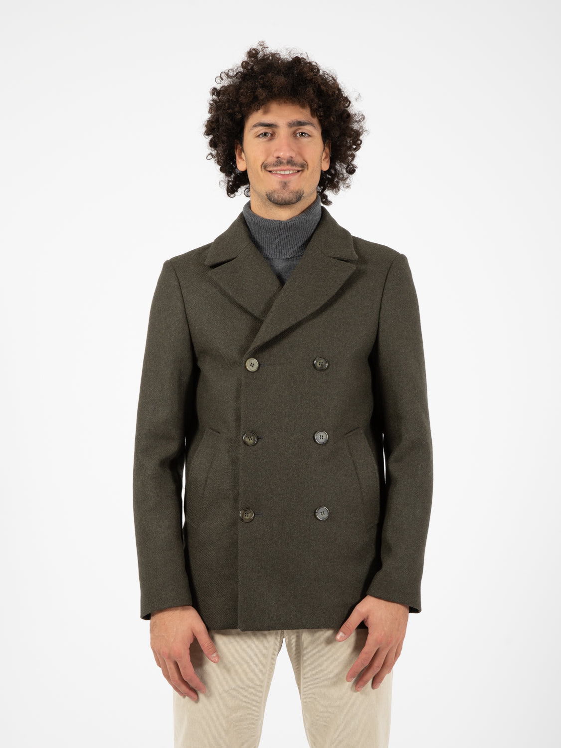 Roby Peacoat Green Coat