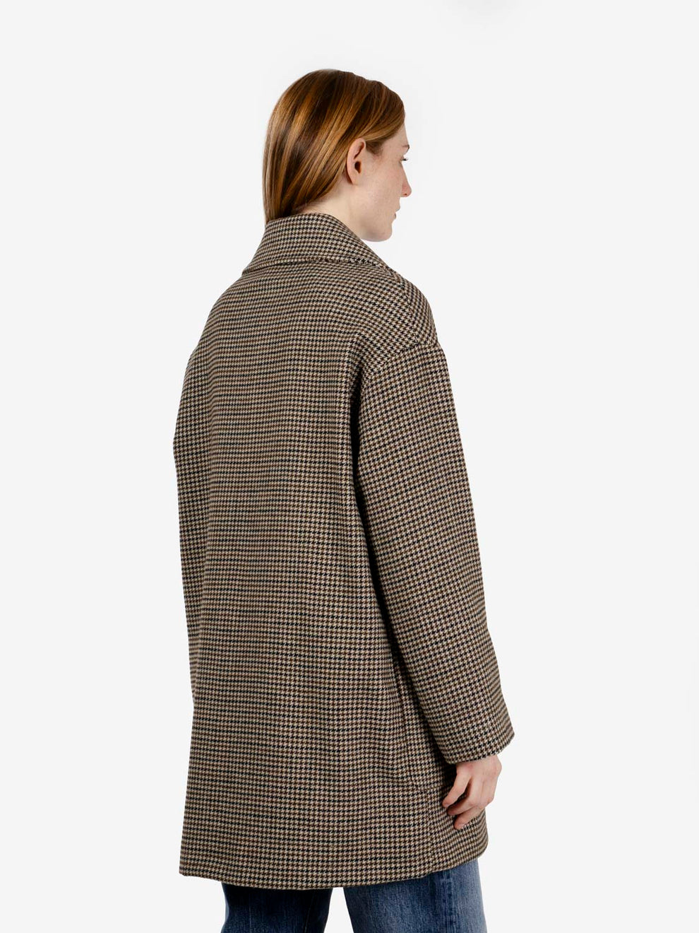 Cappotto pied de poule Kasha