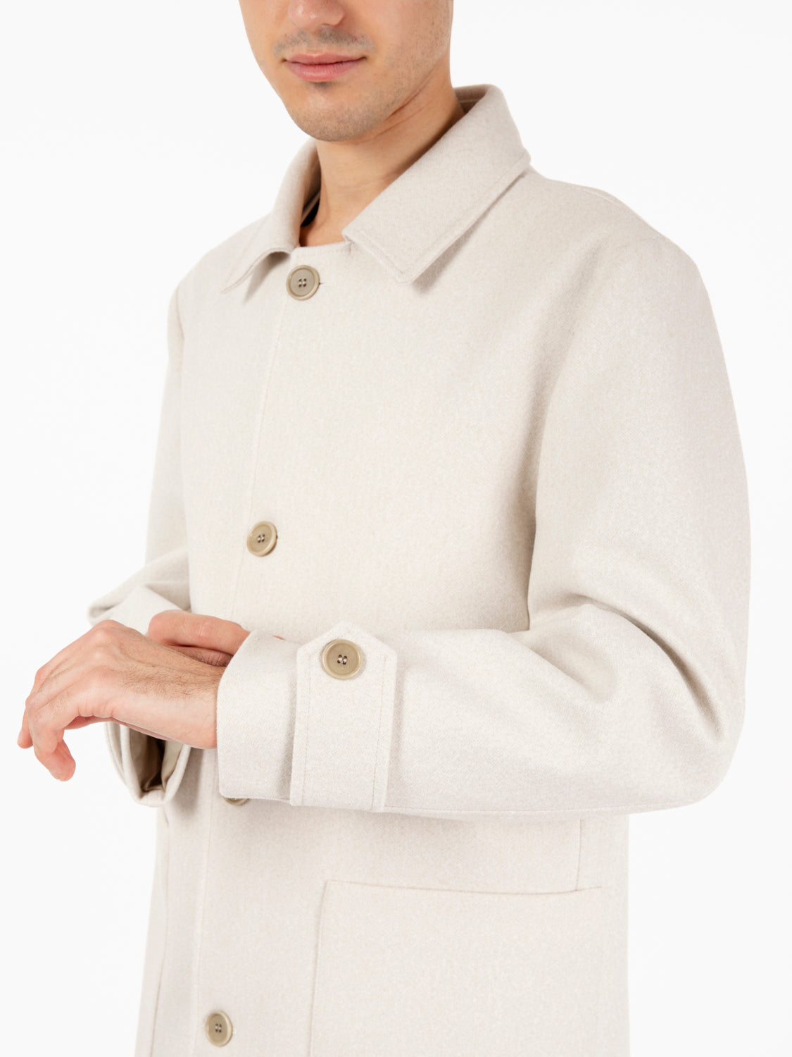 Rocco melange cream coat