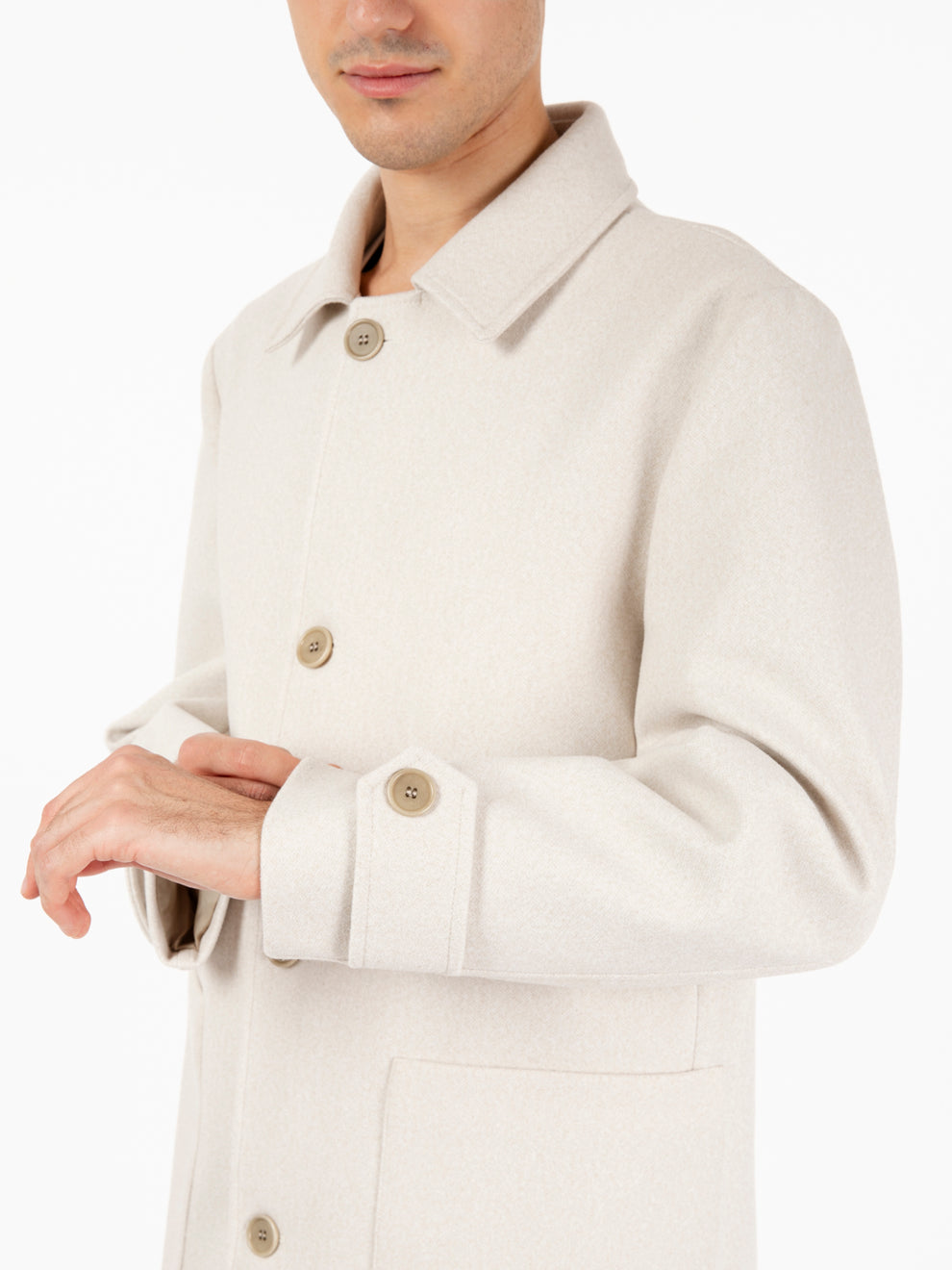 Rocco melange cream coat