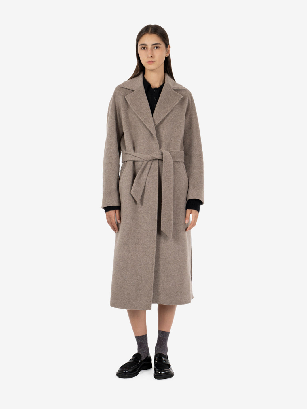 Cappotto Siri Debora con cintura kasha