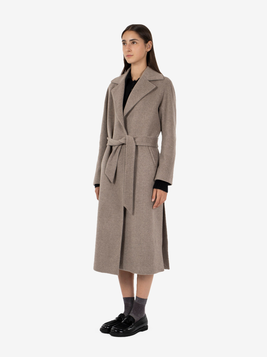 Cappotto Siri Debora con cintura kasha